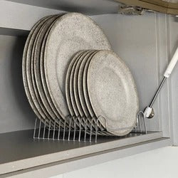 Organizador de Pratos 12 Posições 21,5cm Cromado