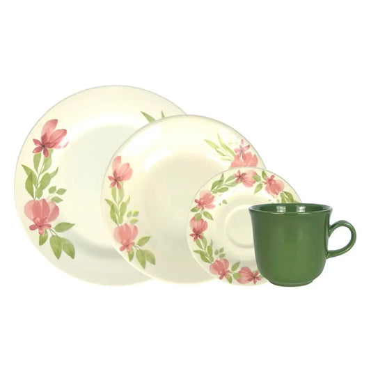 Aparelho De Jantar E Chá Danna De Cerâmica C/16 Peças