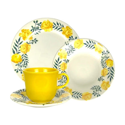 Aparelho De Jantar E Chá Danna De Cerâmica C/16 Peças