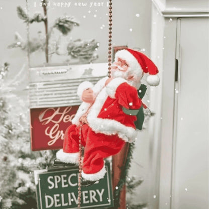 Papai Noel - Escala corda sobe desce musical enfeite decoração natalina