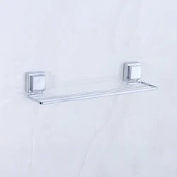 Toalheiro Duplo com Ventosa 45cm Cromado
