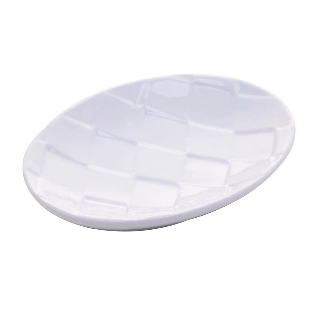 Jogo para Banheiro Acessórios Cerâmica Toulon Branco 3 Peças