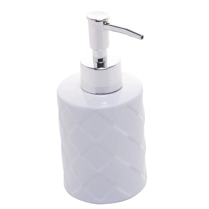 Jogo para Banheiro Acessórios Cerâmica Toulon Branco 3 Peças